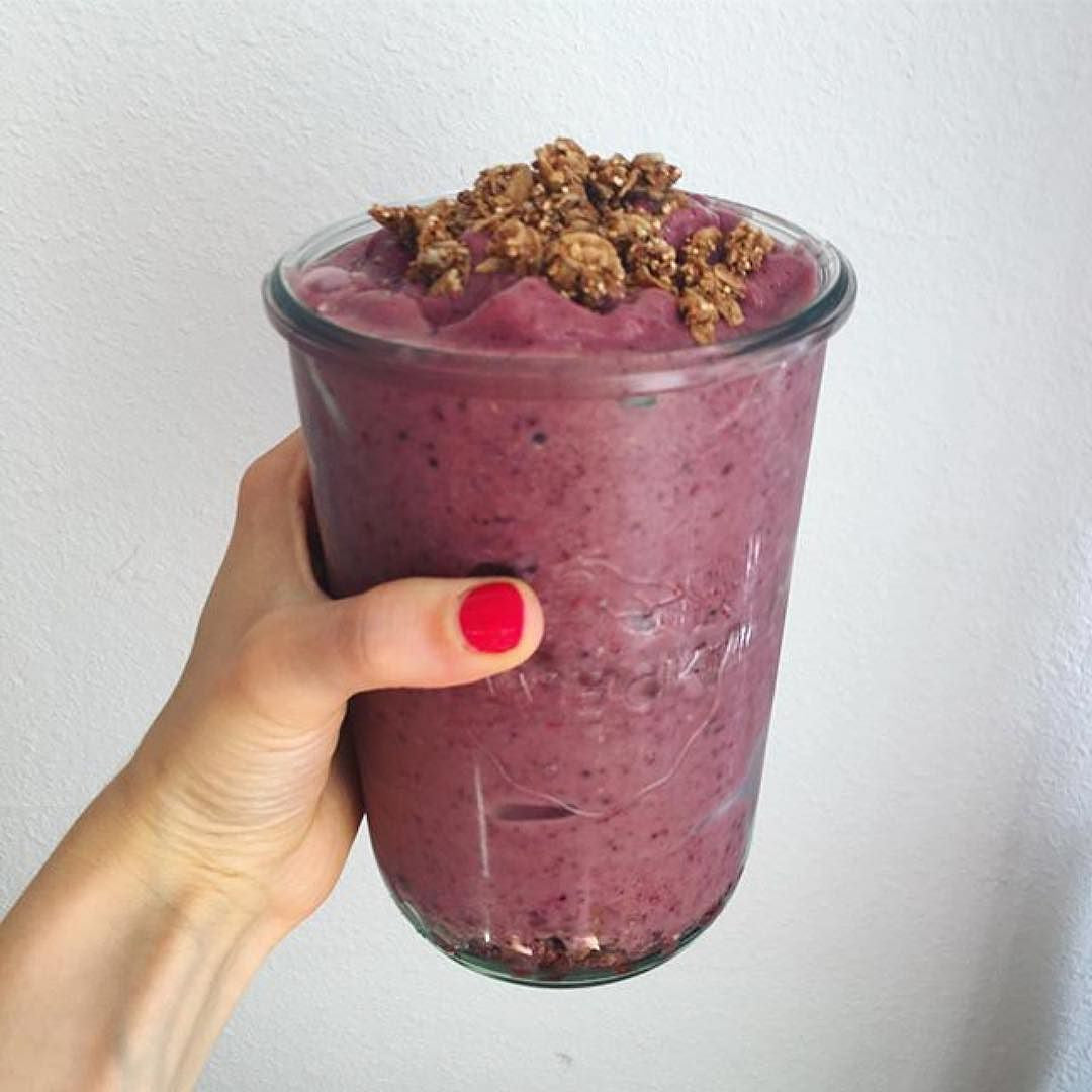 Raspberry Baobab Sorbet Smoothie