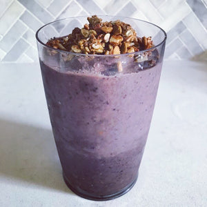 Blueberry Chocolate Baobab Smoothie