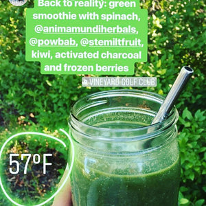 Activated Charcoal Baobab Smoothie