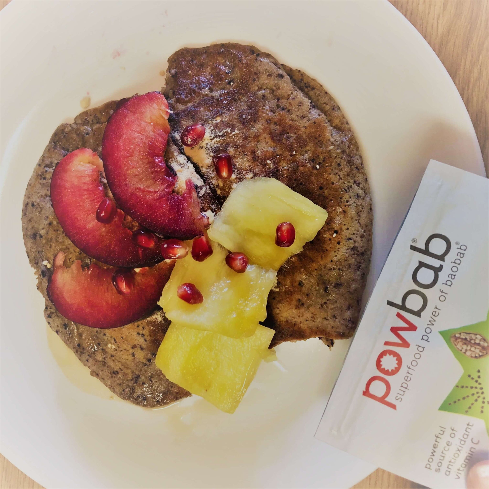 Blueberry Baobab Pancakes