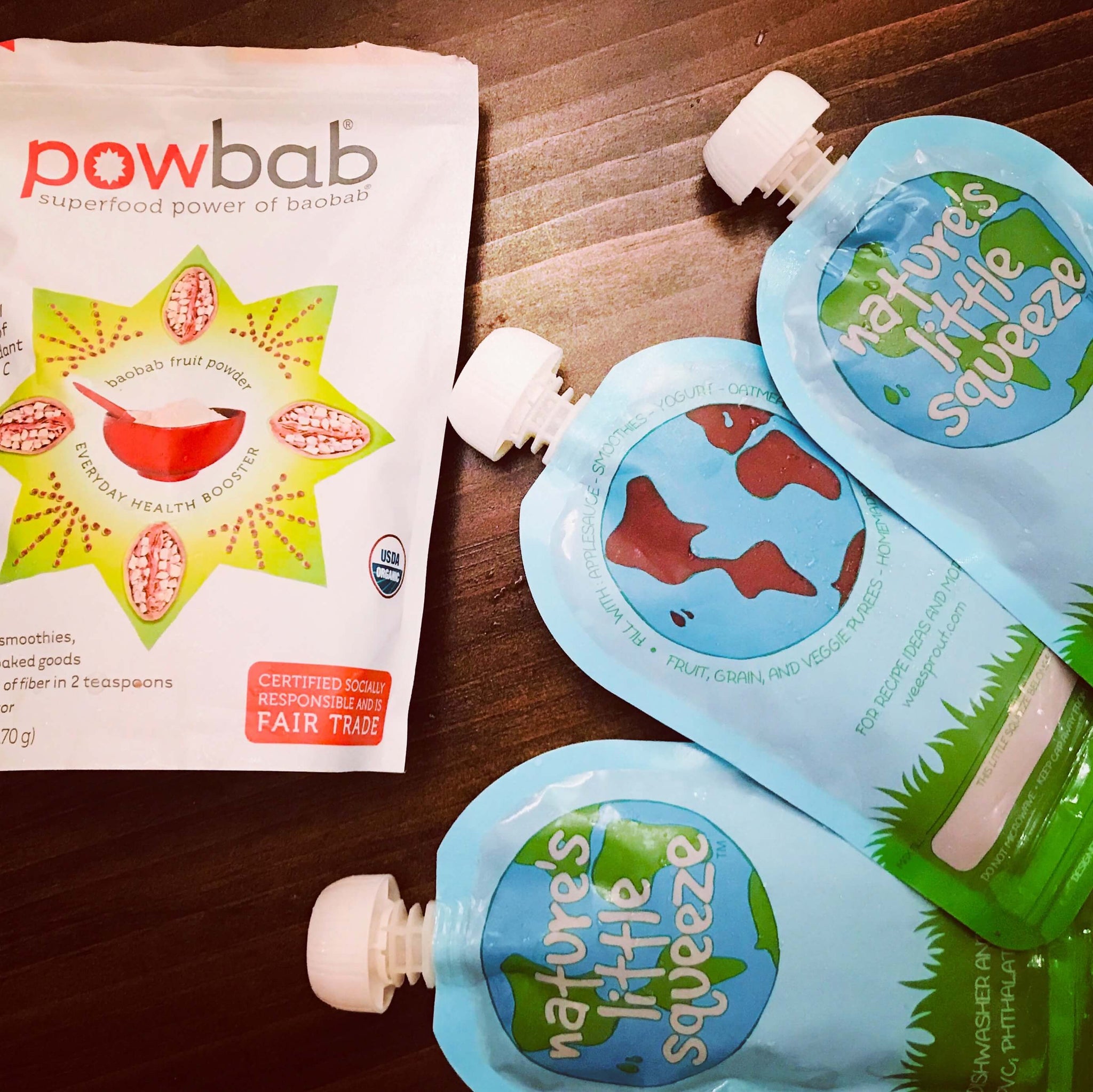 Homemade Baobab Smoothie Pouches