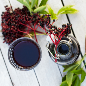 Simple Elderberry Syrup using Elderberry Powder