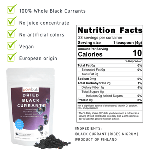 Dried Black Currants, 4 oz.