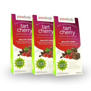 powbab tart cherry supplement bites - 3 pack