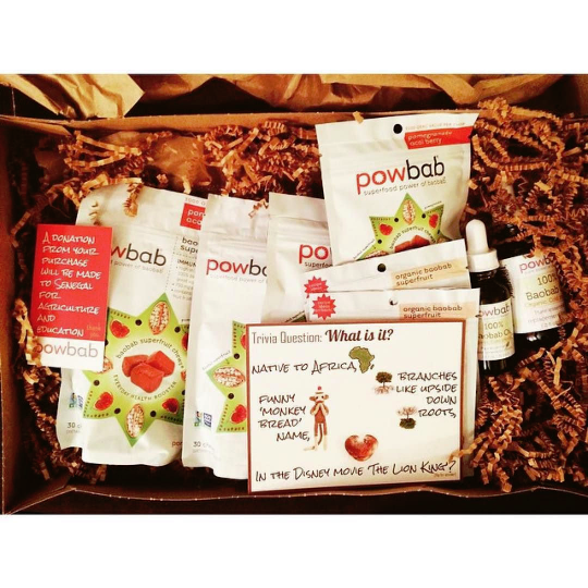 healthy gift set - baobab superfruit chews, baobab fruit powder, 100% baobab oil for skincare