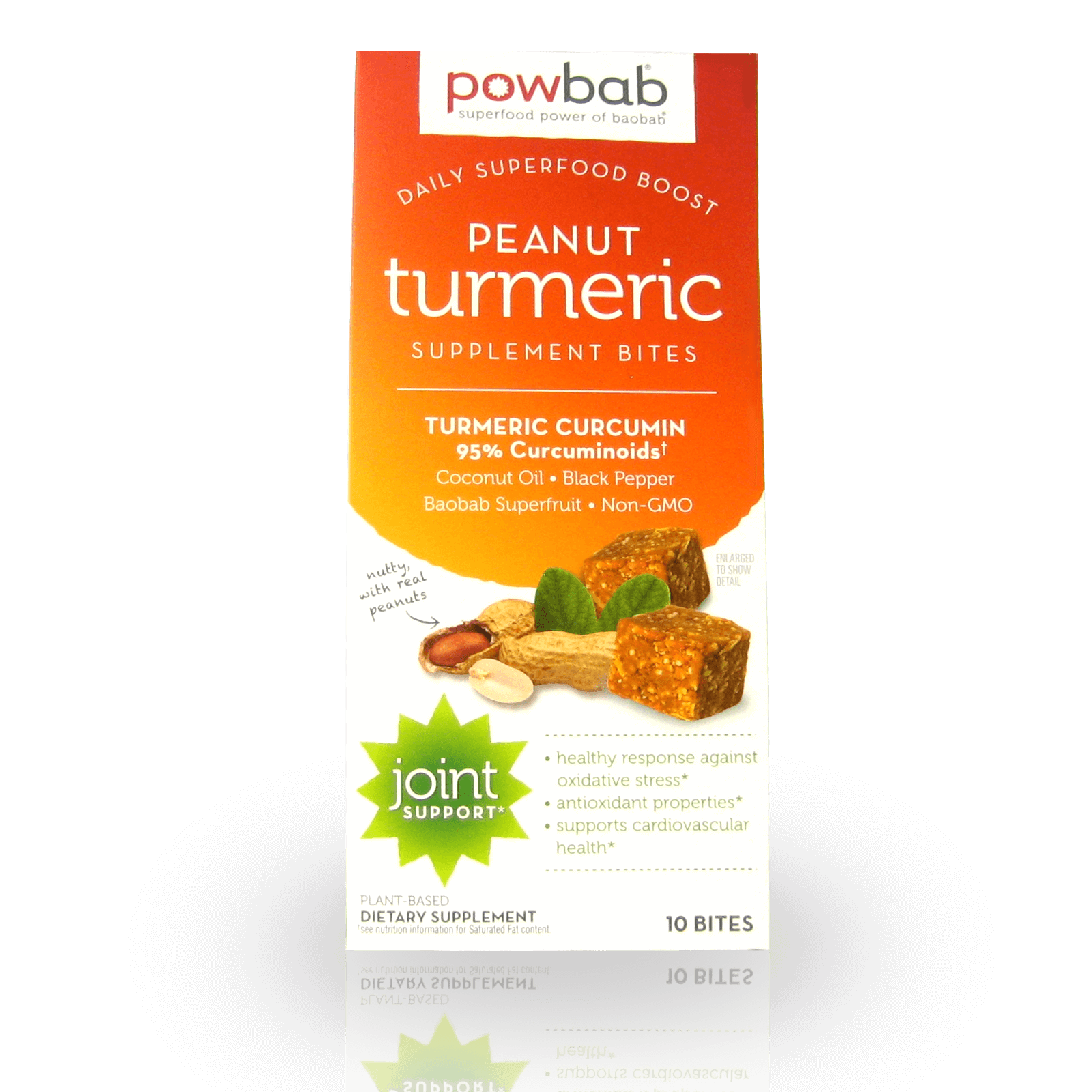 powbab peanut turmeric supplement bites